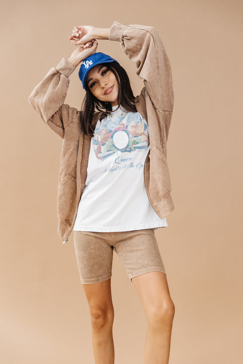 Wake Up Late Hoodie // Mocha